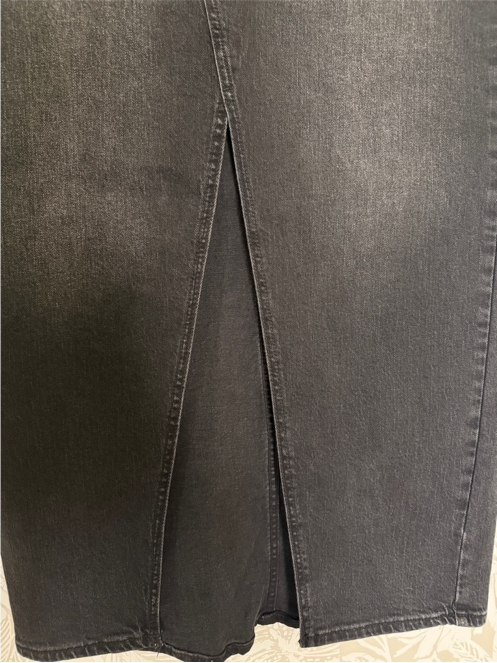 wild fable Black Washed Denim Maxi Skirt - Long Casual Style - Picture 9 of 9